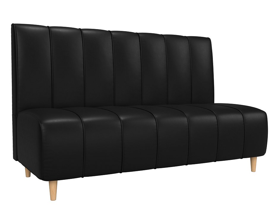 Прямой диван Ральф (черный цвет)