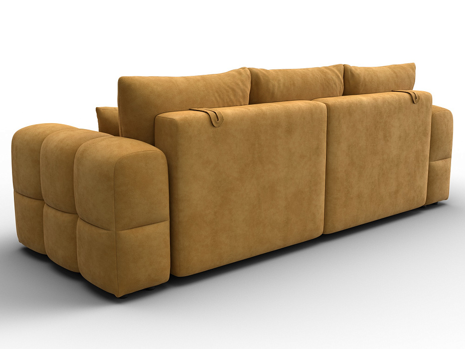 Диван прямой Лига-110 НПБ (brut 10 желтый)