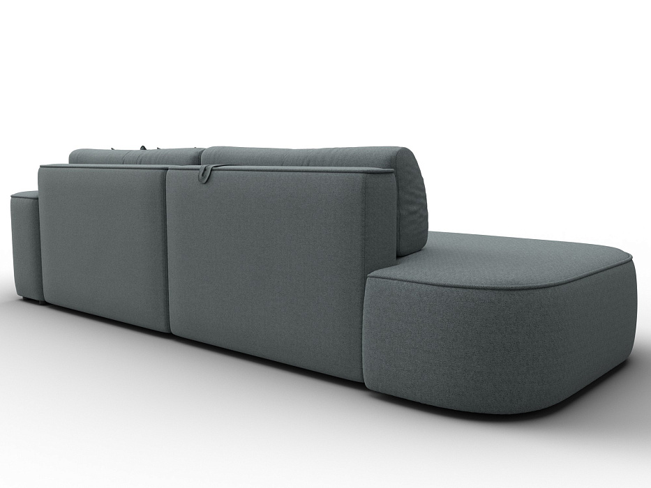 Диван угловой Лига-065 БП угол правый (амур 07 серый)