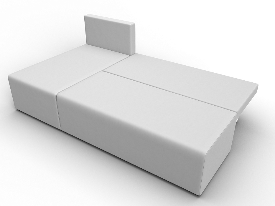 Диван угловой Поло левый угол (белый)