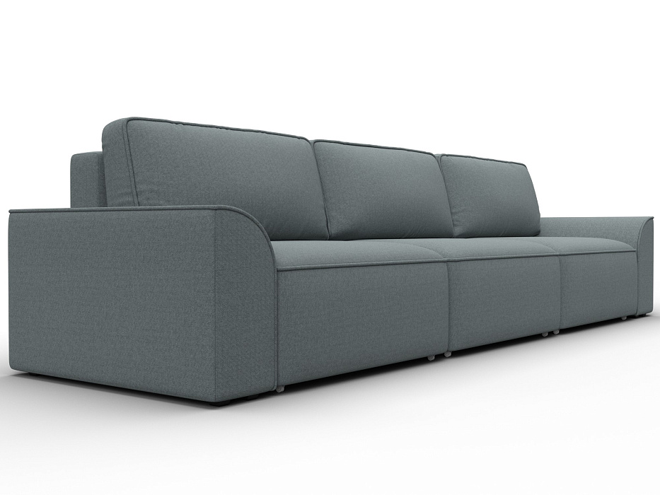 Диван прямой Лига-048 НПБ Лонг (амур 07 серый)