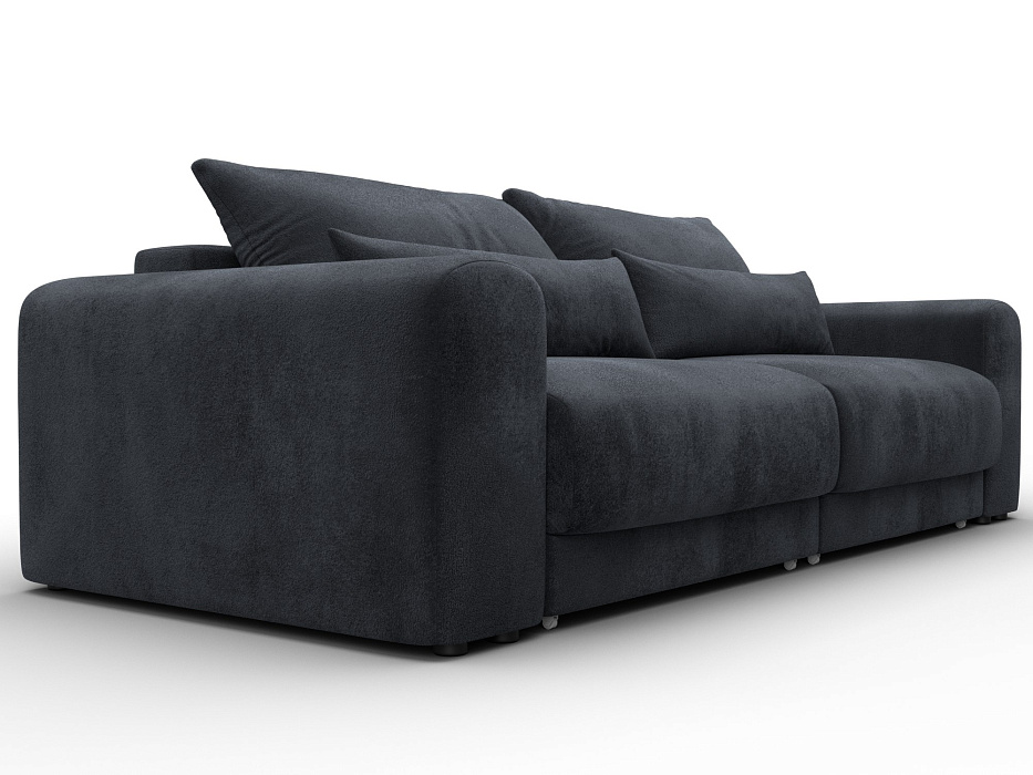 Диван прямой Лига-056 НПБ (tower 11 темно-серый)