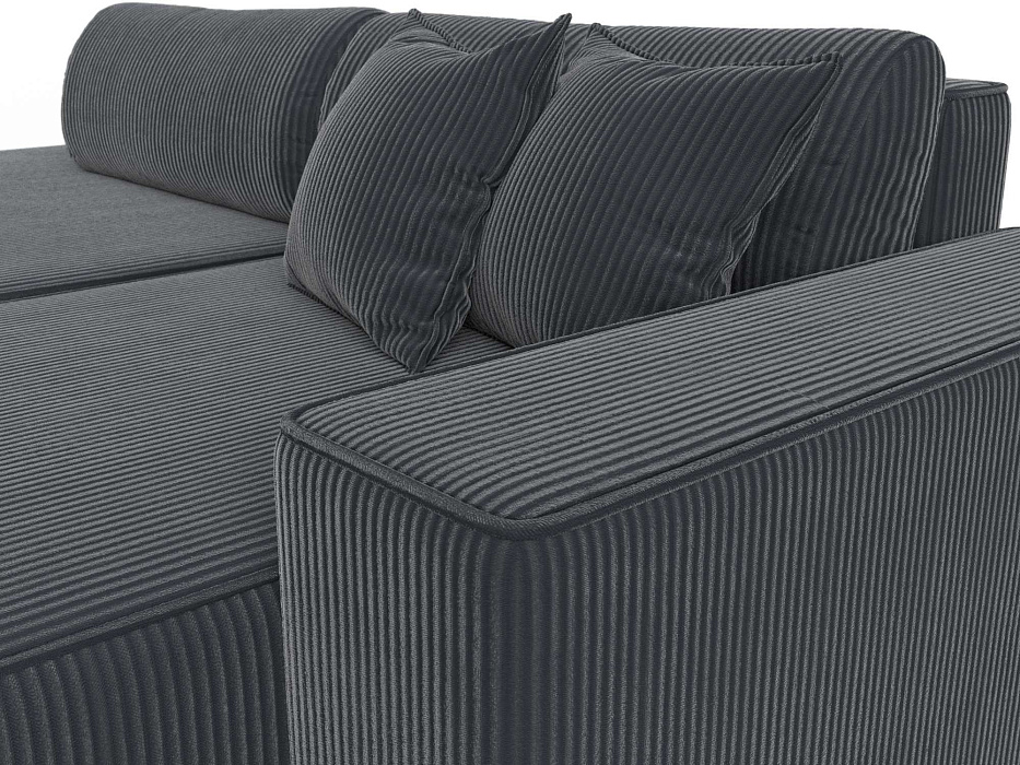 Диван угловой Лига-079 БП угол правый (vertical серый)