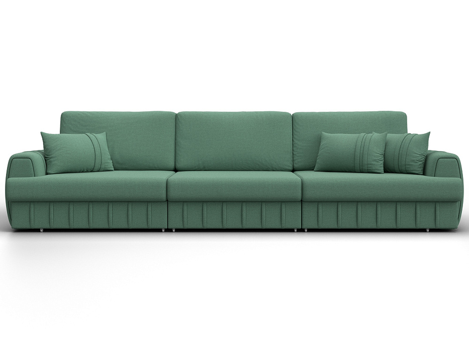 Диван прямой Лига-057 НПБ Лонг (амур 11 зеленый)