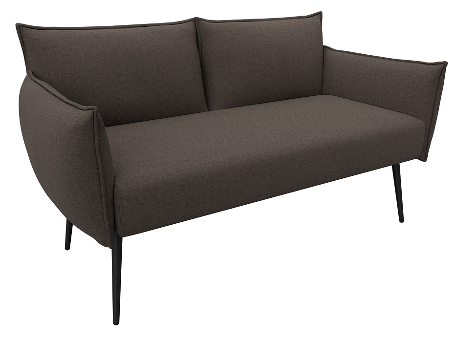 Диван прямой Лига-083 (рогожка амур 05 коричневый)