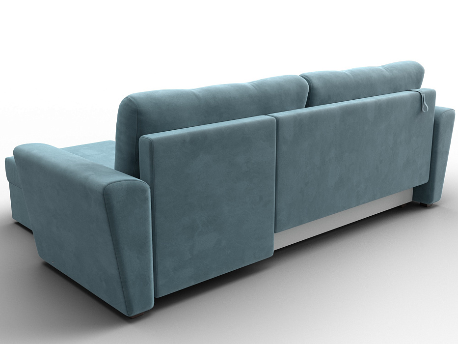 Диван угловой Амстердам Лайт правый угол (seven 113 бирюзовый)