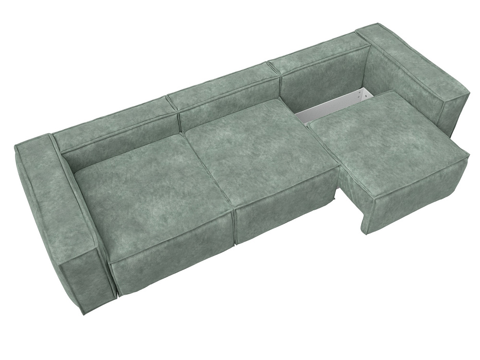 Диван прямой Лига-081 НПБ Лонг (brut 08 зеленый)