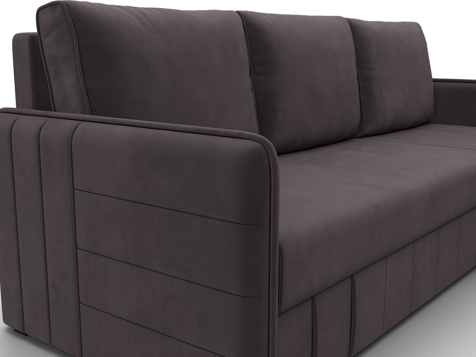 Диван угловой Слим угол универсальный (коричневый)