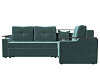 Угловой диван Комфорт правый угол (бирюзовый цвет)