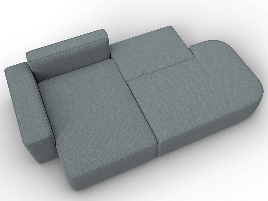 Диван угловой Лига-065 БП угол левый (амур 07 серый) Диван угловой Лига-065 БП угол левый (амур 07 серый)