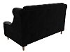 Прямой диван Бронкс (черный\бежевый цвет)
