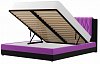 Интерьерная кровать Камилла 160 (фиолетовый\черный цвет)