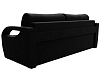 Прямой диван Форсайт (черный цвет)