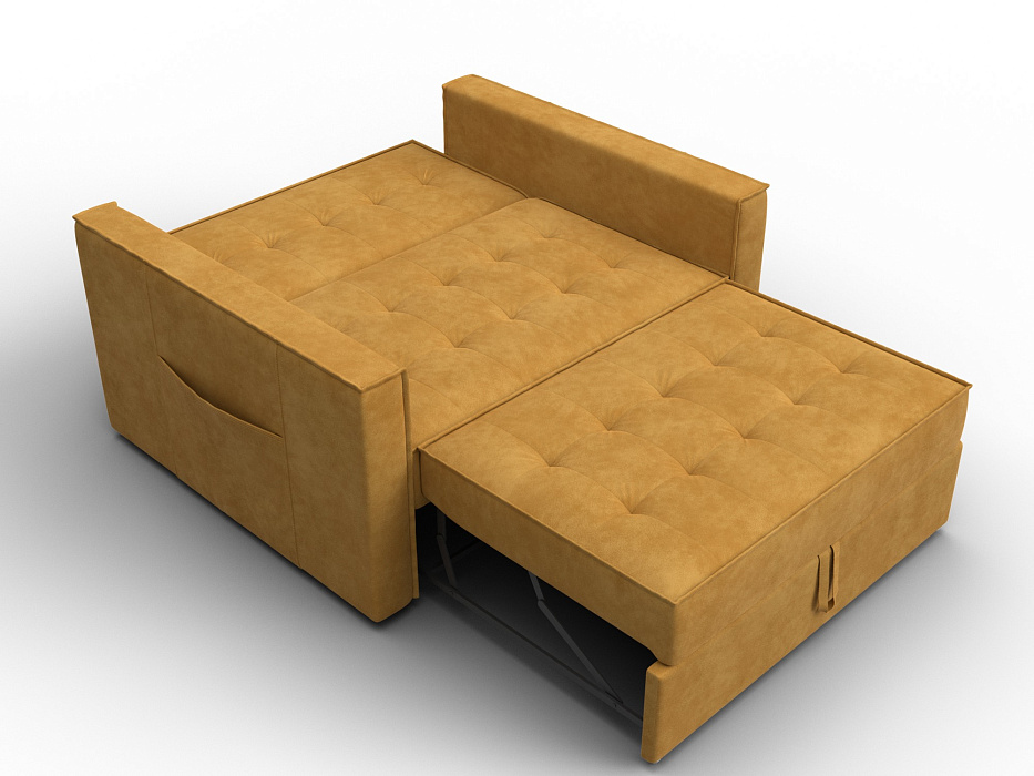 Диван прямой Лига-104 (140) (brut 10 желтый)