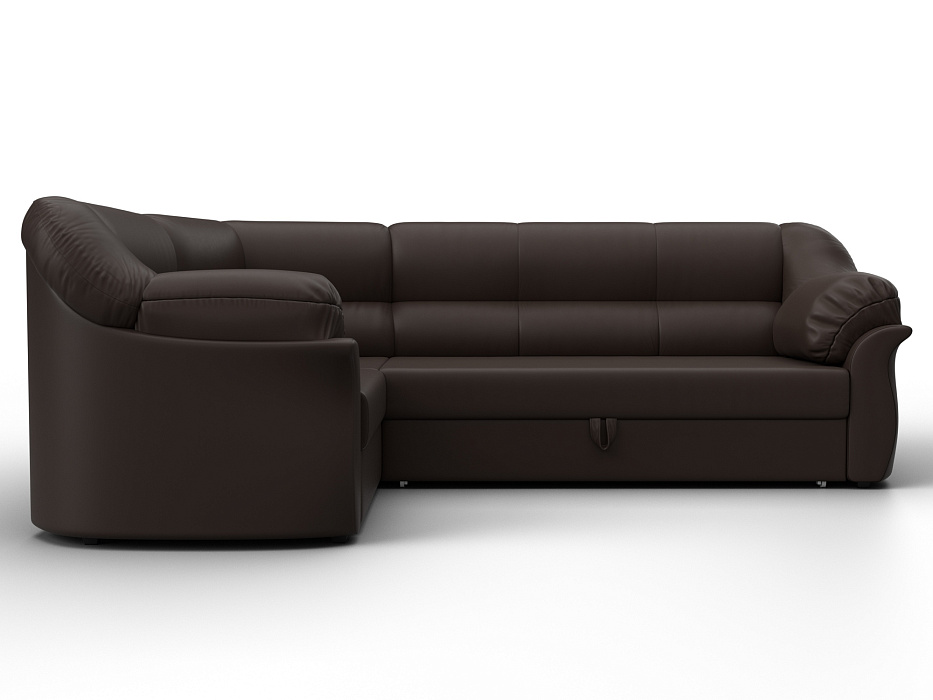 Диван угловой Карнелла левый угол (коричневый)