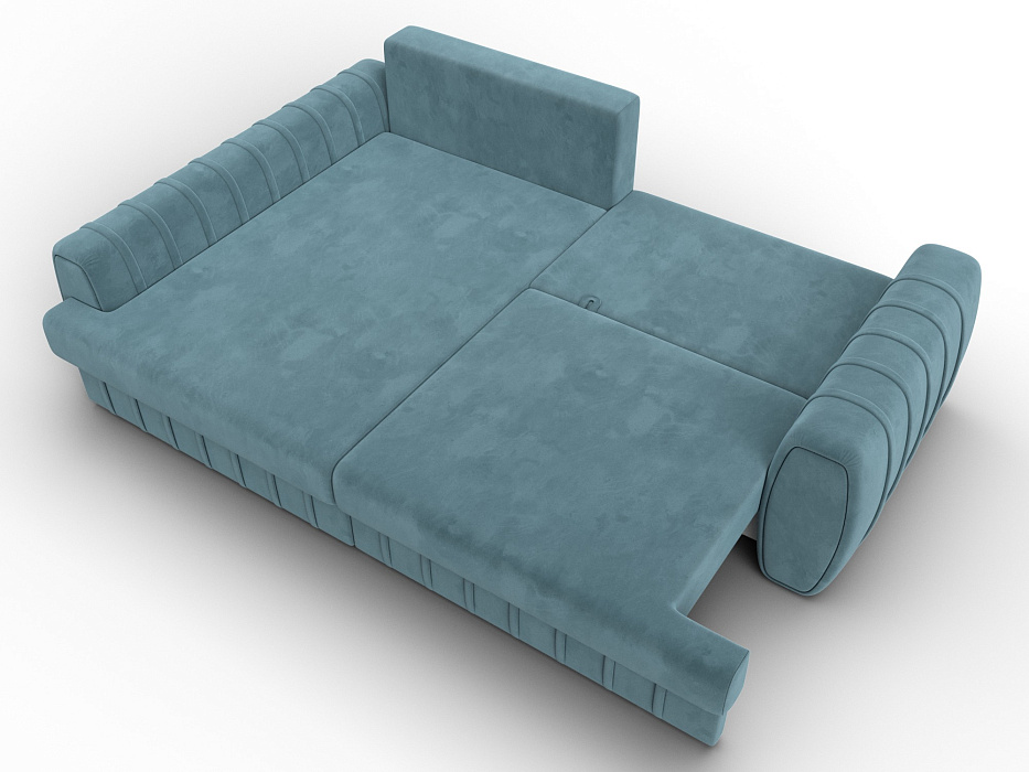 Диван угловой Лига-057 НПБ угол левый (seven 113 бирюзовый)