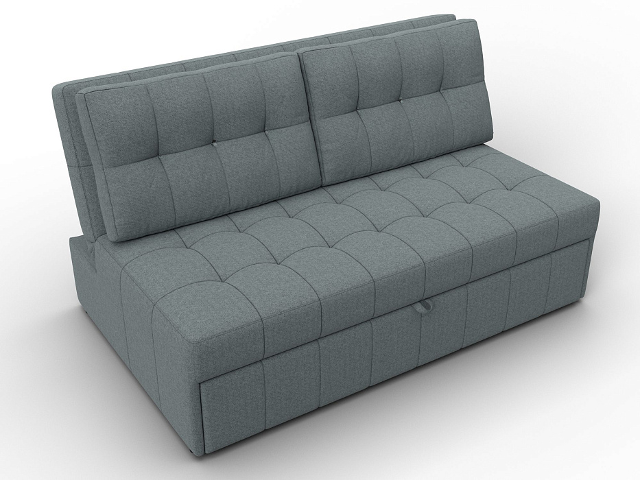 Диван прямой Лига-107 (140) (амур 07 серый)