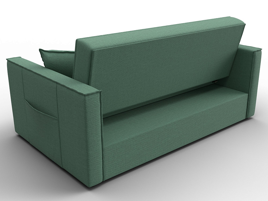 Диван прямой Лига-104 (140) (амур 11 зеленый)