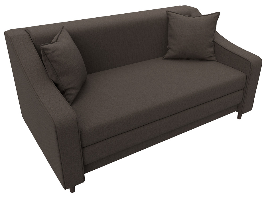 Диван прямой Лига-071 (амур 05 коричневый)