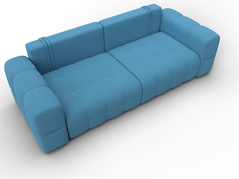 Диван прямой Лига-110 НПБ (амур 10 голубой)