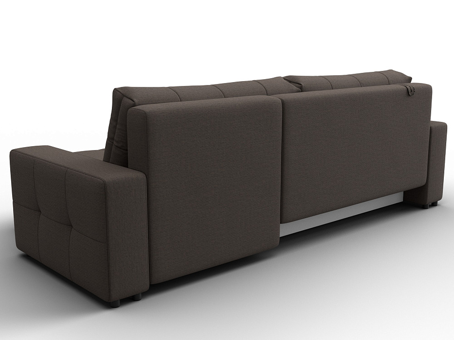 Диван угловой Лига-122 угол универсальный (амур 05 коричневый)