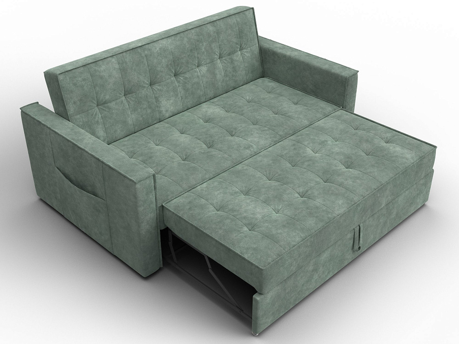 Диван прямой Лига-104 (140) (brut 08 зеленый)