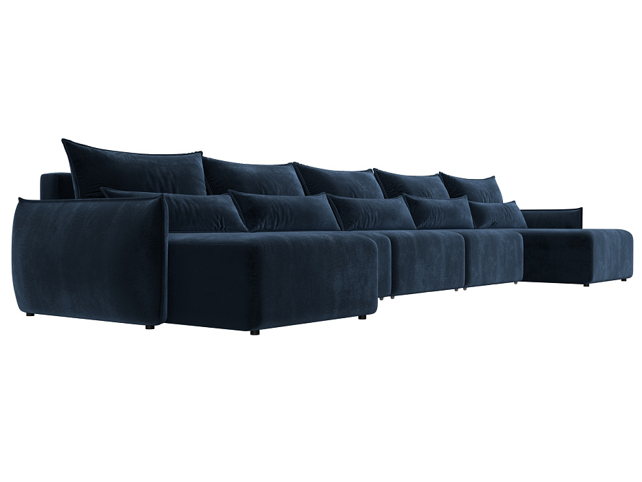 Диван П-образный Лига-051 НПБ МегаЛонг (tower 13 синий)