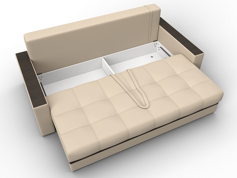 Диван прямой с декором Лига-096 НПБ фото в интернет-магазине Лига Диванов