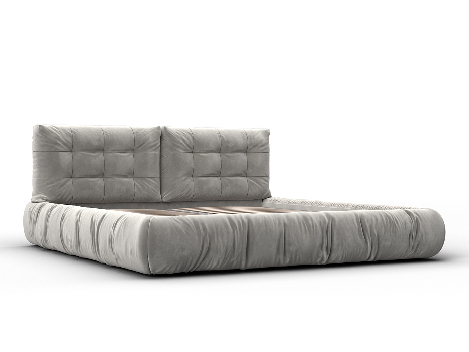 Кровать двуспальная Лига-135 (180) (brut 02 бежевый)