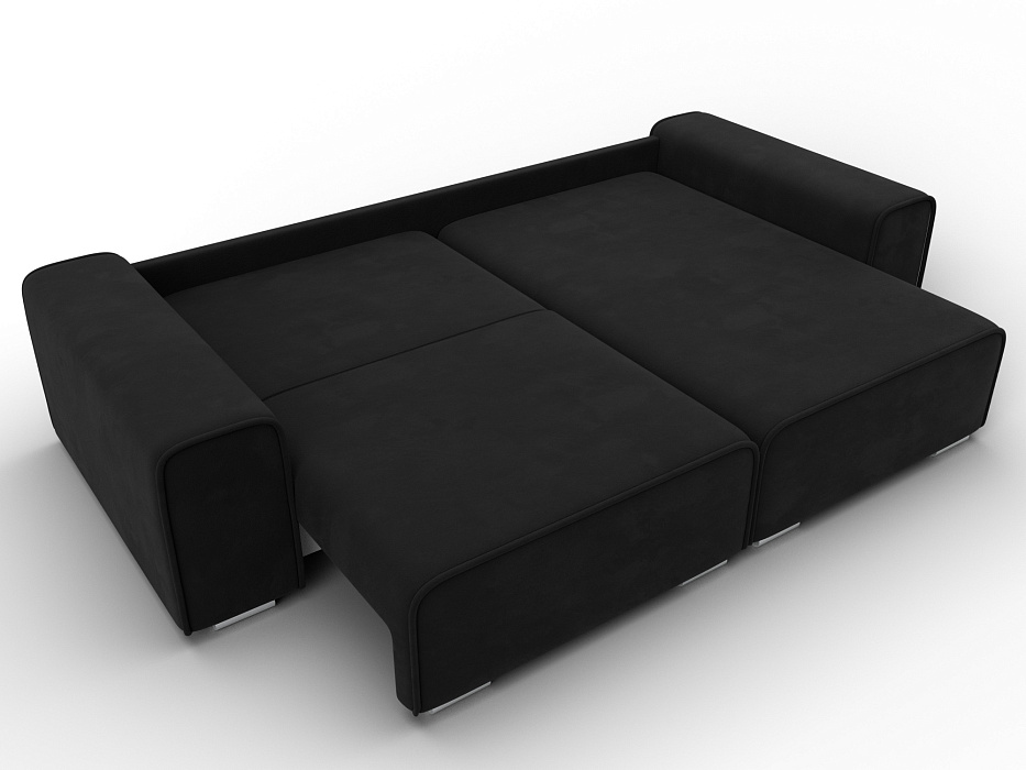 Диван угловой Лига-029 (черный)