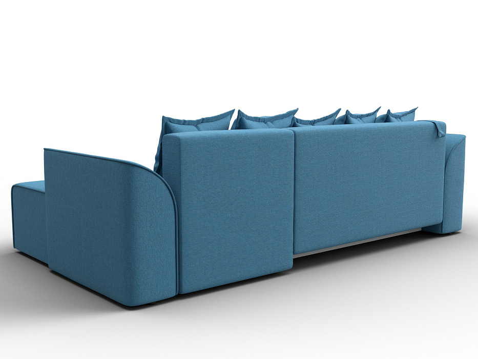 Диван угловой Лига-113 угол правый (амур 10 голубой)