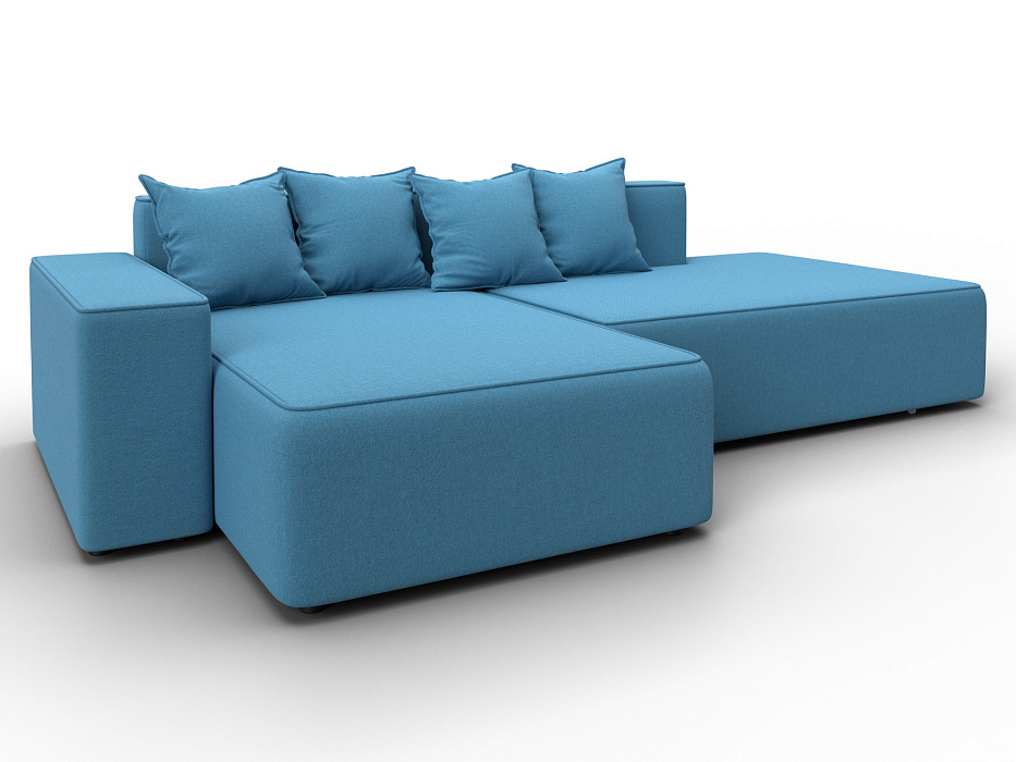 Диван угловой Лига-079 угол левый (амур 10 голубой) Диван угловой Лига-079 угол левый (амур 10 голубой)