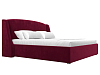 Интерьерная кровать Лотос 160 (бордовый цвет)