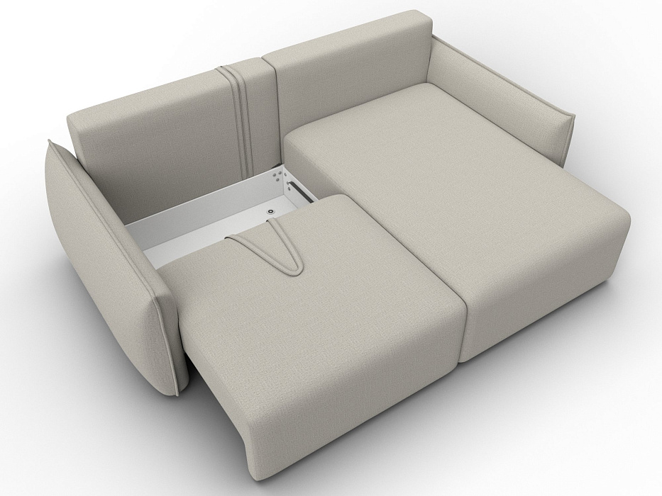 Диван угловой Лига-051 НПБ угол универсальный (амур 02 бежевый)