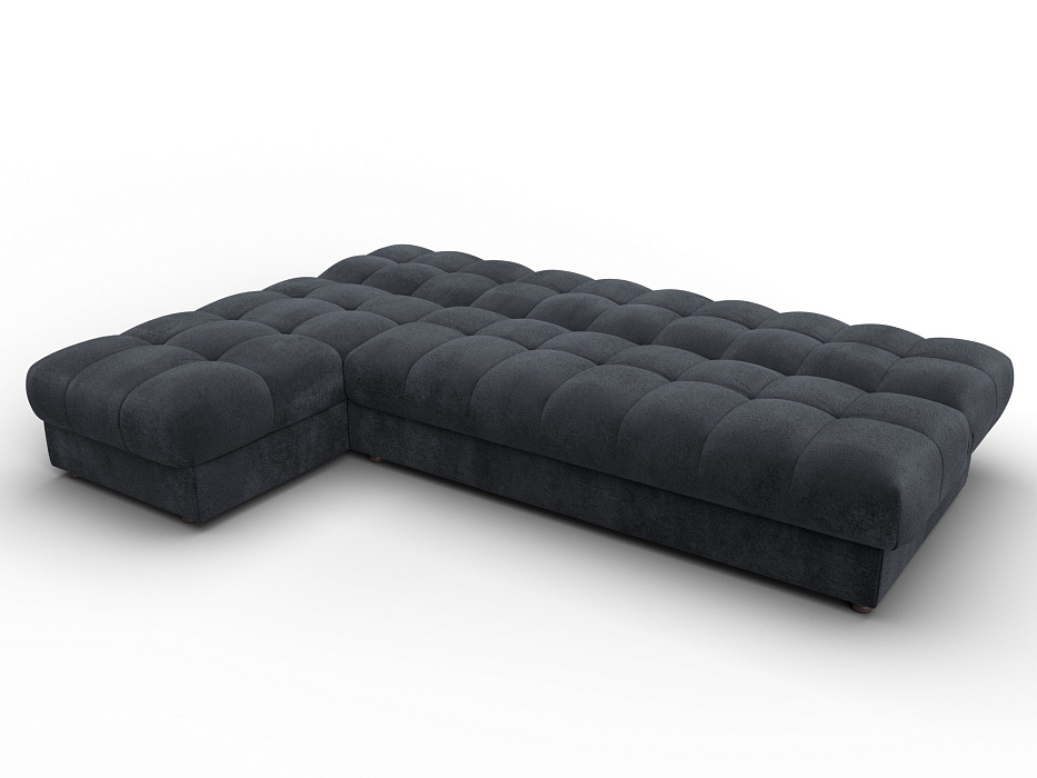 Диван угловой Лига-116 НПБ угол левый (tower 11 темно-серый)