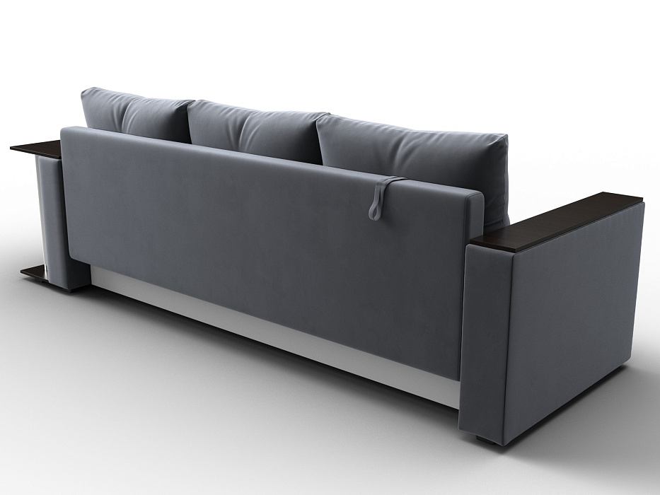 Диван прямой Атланта со столом справа (seven 17 серый)