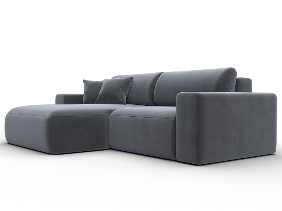 Диван угловой Лига-036 НПБ Классик левый угол (серый)