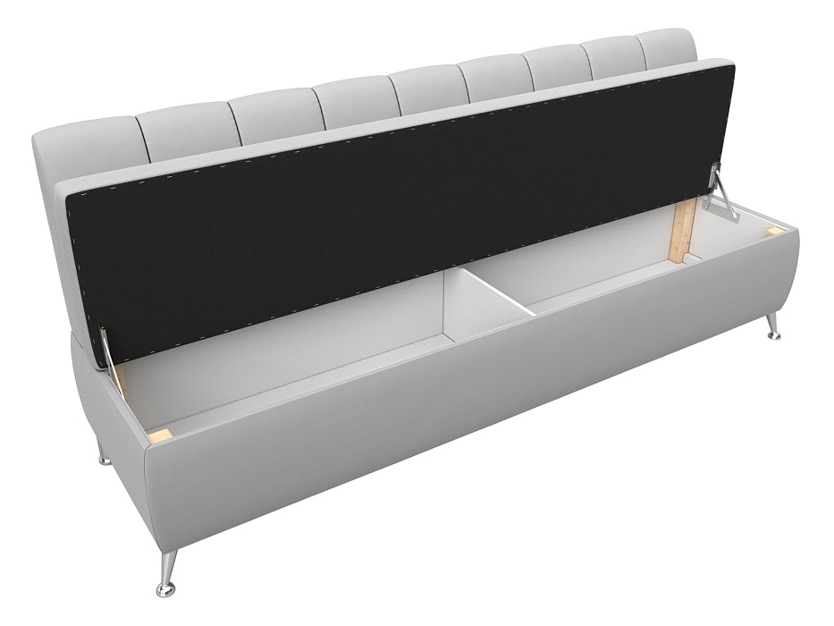 Диван кухонный прямой Кантри (белый)