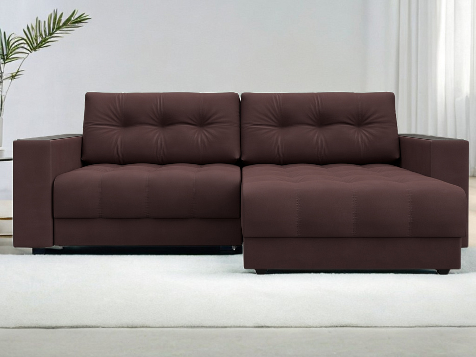 Диван угловой с декором Лига-049 НПБ (joly 09 бордовый) Диван угловой с декором Лига-049 НПБ (joly 09 бордовый)