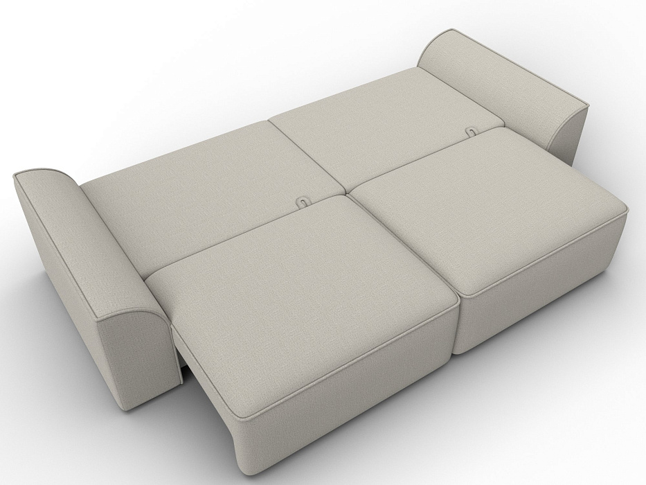 Диван прямой Лига-048 НПБ (амур 02 бежевый)