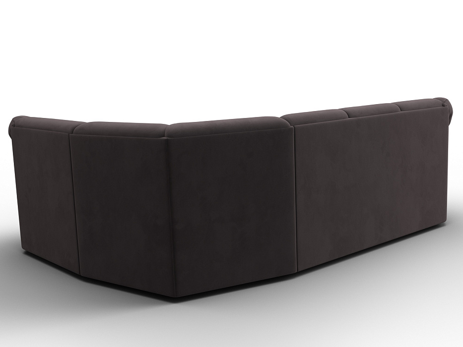 Диван угловой Карнелла правый угол (seven 727 коричневый)