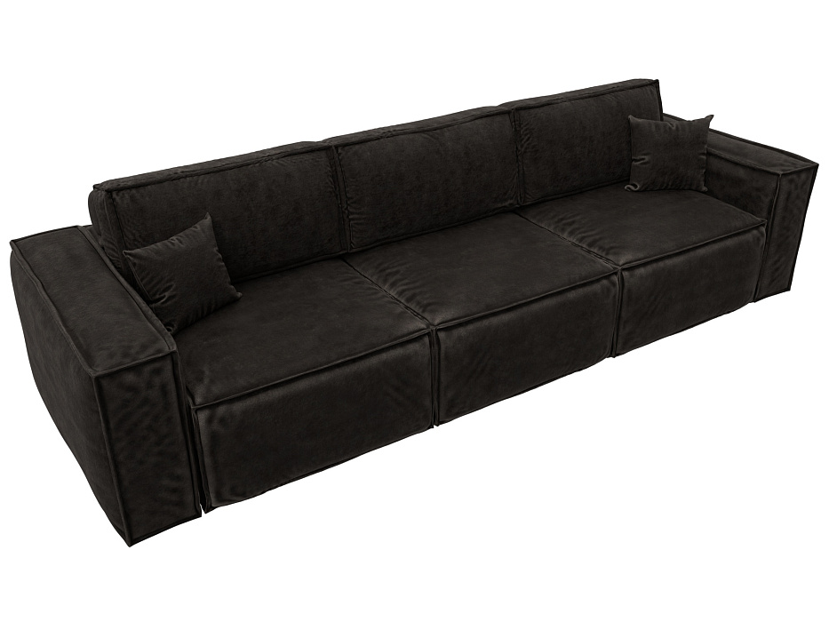 Диван прямой Лига-081 НПБ Лонг (brut 17 коричневый)