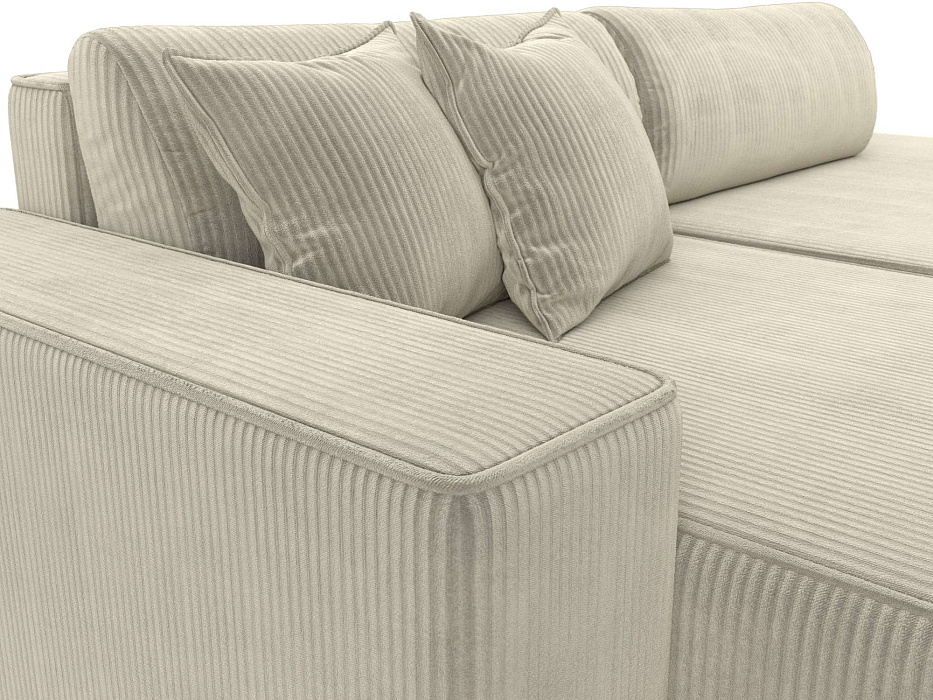 Диван угловой Лига-079 БП угол левый (vertical бежевый)