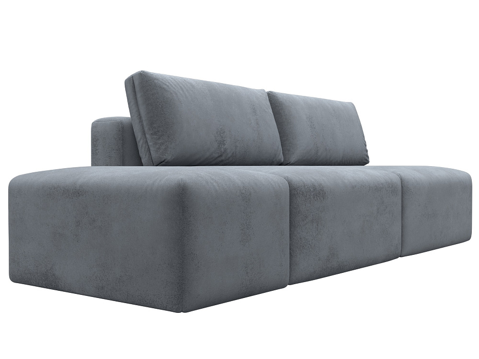 Диван прямой модульный с пуфом Лига-060 НПБ (tower 10 серый) Диван прямой модульный с пуфом Лига-060 НПБ (tower 10 серый)