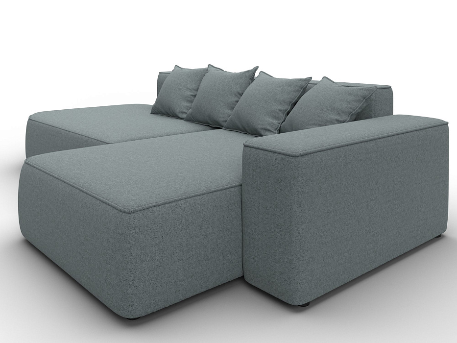 Диван угловой Лига-065 угол правый (амур 07 серый) Диван угловой Лига-065 угол правый (амур 07 серый)