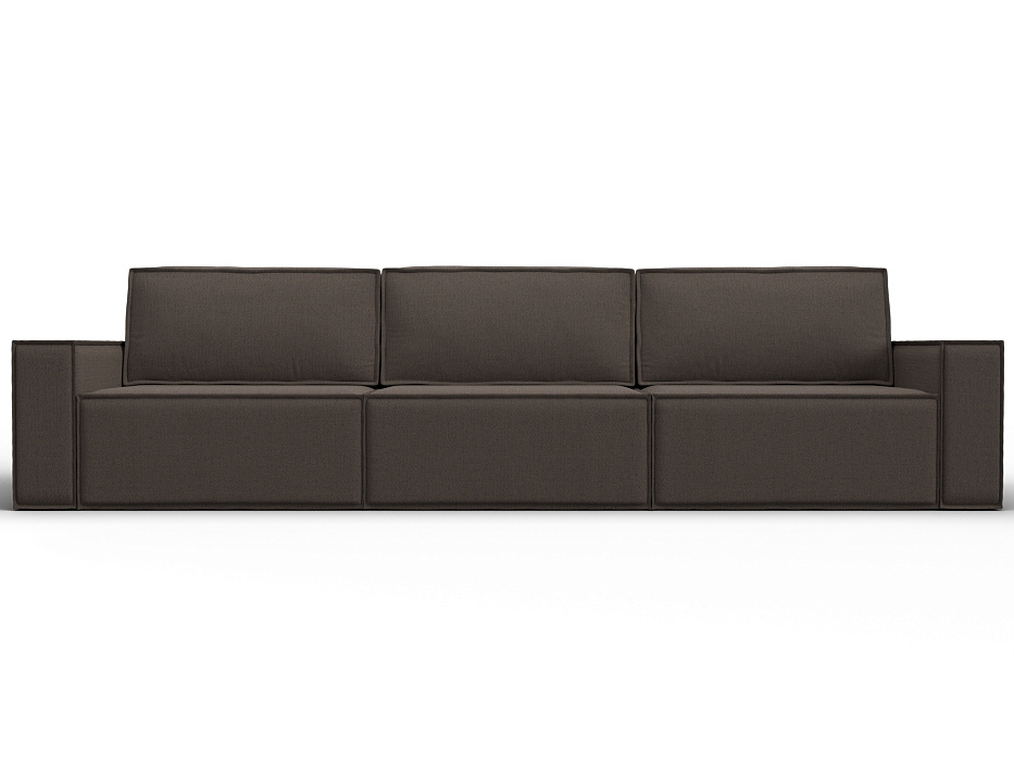 Диван прямой Куба лонг (амур 05 коричневый)