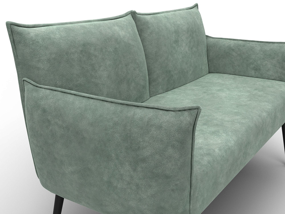 Диван прямой Лига-083 (велюр brut 08 зеленый)