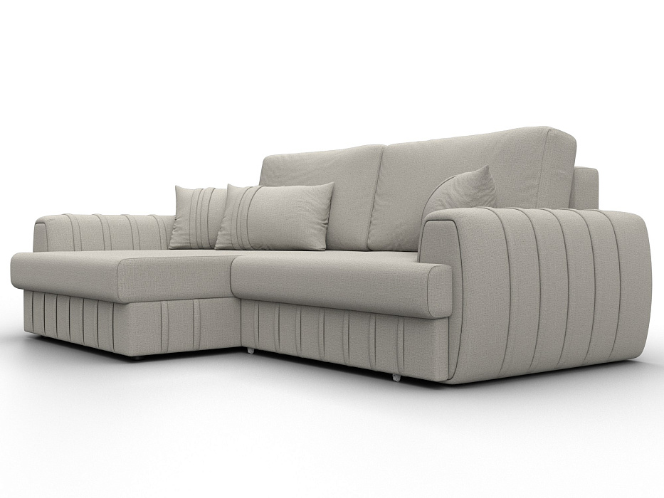 Диван угловой Лига-057 НПБ угол левый (амур 02 бежевый)