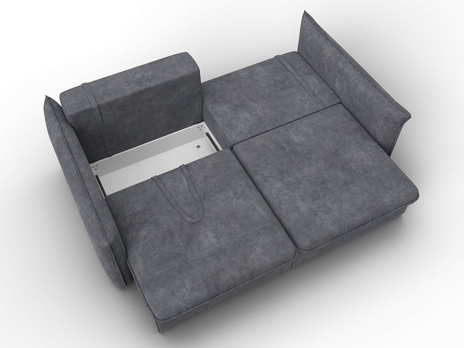 Диван прямой Лига-100 НПБ (brut 16 темно-серый)