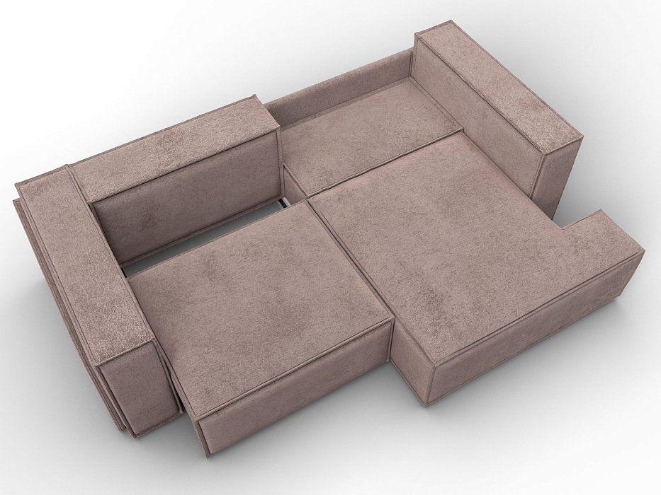 Диван угловой Лига-061 угол правый (tower 05 бежевый)